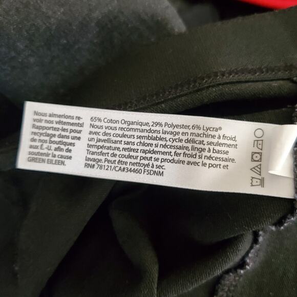 Eileen Fisher washed dark grey denim pull on organic cotton pants Size Large - Picture 5 of 9